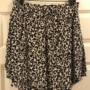 Leopard print skirt